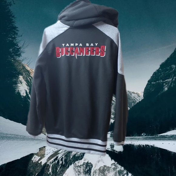 NFL TEAM APPAREL Buccaneers zip up Hoodie. Size small. - Picture 2 of 3